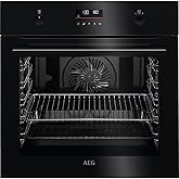AEG BPE535160B Horno Multifunción, Limpieza Pirolítica, 10 funciones, 45 programas, 3 niveles Cocción, Mandos escamoteables, 