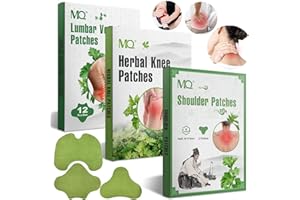 QINGLEE 3 Boîtes Patch Anti Douleur, Patch Genoux Chauffant Anti Douleur, Action Rapide Autocollants de Rachis Cervical de Moxibustion Patch, Portable et Léger Lombaire Douleu Patch (36 pièce)