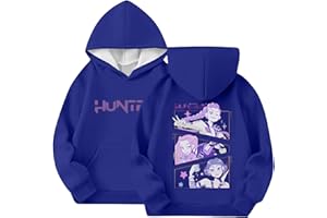 Générique Sweat à Capuche pour Fille Sweatshirt H-Huntrixs Sweatshirts à Manches Longues D-Demons, H-Hunters,Style Y2K Streetwear Imprimés,Pull Hoodie pour Fans,Garçons et Femme Décontractés