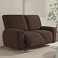 FANSU Recliner Chair Covers 2 Seater for Armchairs with Pockets, Stretch Recliner Slipcover for Electric Chair, Sofa Covers Furniture Protector for Living Room (2 Seater,coffee)