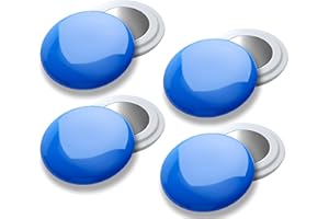 VERY IMPORTANT RUNNER - Pack de 4 Imanes Deportivos con Bolsa Impermeable - Imanes Sujeta Dorsales para Running y Triatlón 18mm - Sujeción Segura Sin Agujeros en la Ropa - Color Azul