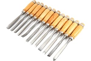 Handsaxset för träsnideri 12 delar professionella snidknivar högkvalitativa polerade trähandtag skarpa blad verktyg för träbe