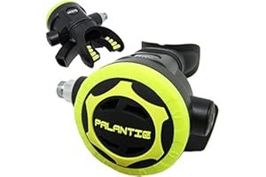 Scuba Choice Scuba Diving Palantic AS206 Black/Yellow Second Stage Regulator Octopus