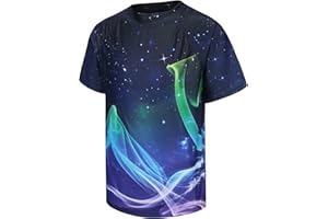 Aisyee T Shirt de Bain Anti UV Garcon à Manches Courtes Maillot de Bain à séchage Rapide Enfant 5-16 Ans