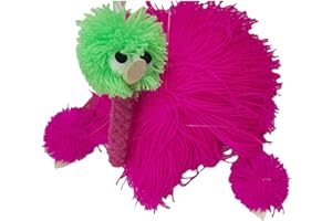 GENIKEER Walking Ostrich Puppet | Funny Interactive Bird Puppet | Ostrich Puppet On Strings | Plush Marionette Toy Pull String Puppet | Handmade Ostrich Marionette Puppets String Doll For Kids