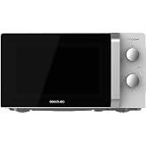 Cecotec Inverter Microwave 20L Proclean 2010 Inverter White. 700W, 5 Power Levels, Low Consumption, 245 mm Rotating Plate, 30