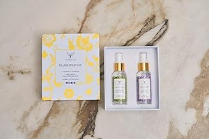 ComfyCozy Pillow Spray Set | Lavender Eucalyptus Sleep Beauty Gifts For Women Mum Her Him Birthday | Pamper Wellness Relaxation Anxiety Stress Relief Sets | Linen Room Fragrance Vegan Gift | 2 x 50ml