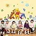Produktbild ufengke home Winnie The Pooh & Freunde Wand-Aufkleber für Kinder Umfasst Pooh, Ferkel, Eeyore & Tigger Dekorative Wandtattoo Abnehmbare DIY Vinyl Wandsticker für Kinderzimmer,Spielzimmer
