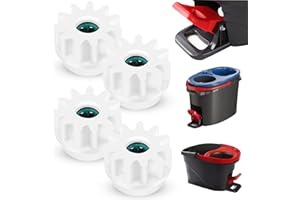 CANIPHA 4Pcs Spin Mop rechange pour balai franges, seau rotation roulement embrayage pignons rechange compatibles avec Ocedar, pignons roulement unidirectionnel pour Vileda et autres balais rotatifs