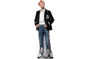 STAR CUTOUTS CS783 - Figura de cartón a tamaño real de Kim NAM-Joon, RM Rap Monster, de Bangstan Boys, con vaqueros, 180 cm, incluye una figura en miniatura