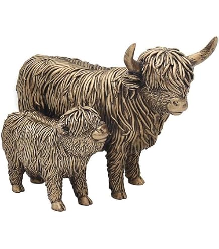 Figura Di Cervo In Resina Riflessi Bronzo - Ornamento Collezione 20x10x20 Cm - Regalo Per Amanti Natura