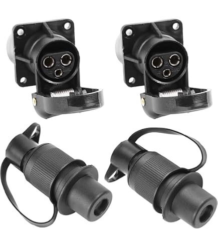 Connettore per gancio di traino a 7 pin, cablaggio per rimorchio a 7 pin, accessori standard con 4 connettori maschi e 3 connettori femmine. | Leroy Merlin