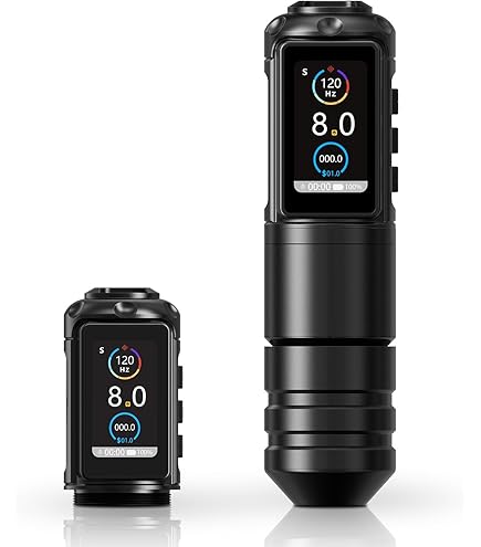 Machine à Tatouer Sans Fil Ambition Ninja Max 280 - Stylo Rotatif 7 Courses Réglables - Moteur Brushless, Batterie 2400mAh - Pour Professionnels - 4