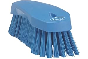 Vikan 38903 Hard Hand Brush, Blue, Large, 200 mm Length, 70 mm Width, 60 mm