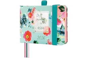 Finocam - Agenda 2026 Semana Vista Vertical | Enero - Diciembre (12 meses) | Agenda Anual 2026 con goma elástica y 3 cintas punto | Tapa Dura Minimal Design - Ahora - Catalán