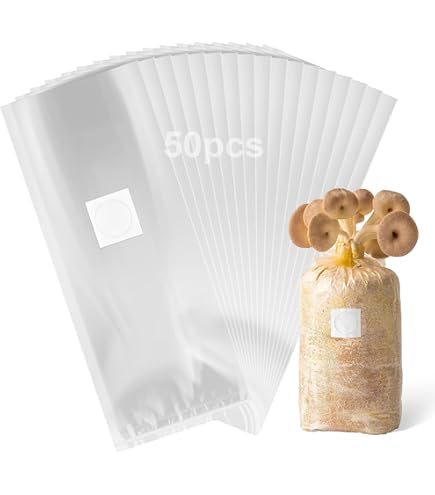 Paddestoelenkweekzakken, 10 Stuks Autoclaveerbare Champignonkweekzakken in Bulk met Microporeuze Filterpleisters, Champignonteelt Spawnzak Bulksubstraatzakken, (10pcs Paddestoelenkweekzakken, 10 Stuks Autoclaveerbare Champignonkweekzakken in Bulk met Microporeuze Filterpleisters, Champignonteelt Spawnzak Bulksubstraatzakken, (10pcs