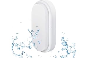 ANWIO Applique da Parete per Esterni Plafoniera LED Impermeabile Ovale 14W 980LM Luce Bianca Naturale 4000K Lampada LED da Parete per Esterni IP54 Resistente Ad Acqua e Polvere Pacco da 1 Unità