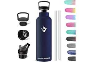 HoneyHolly Borraccia Termica 1 Litro, Senza BPA, Borraccia Termica, Sottovuoto a Doppia Parete, Bottiglia Termica, 18/8 Acciaio Inox, Borracce Termiche, Borraccia per Palestra, Sport, Bici