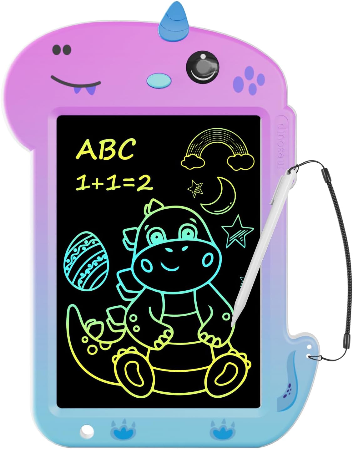 Tablet de Escritura LCD, Electight Tablet Escritura Pantalla Colorido, Juguetes Educativo con Borrable y Bloqueo Función, para Niñas y Niños de 3 4 5 6 7 Años, Morado Degradado