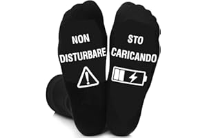 AONVEKI Regalo Uomo Natale, Calzini Uomo Divertenti 43-46, Regalo Uomo Divertenti, idee Regalo Compleanno Natale per Papà Lui Fidanzato Nonno