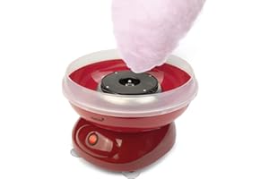 ‎KORONA Korona 41200 Zuckerwattemaschine | Inkl. Dosierlöffel und 10 Holzstäbchen | Kirmesgefühl für Zuhause | Fluffige bunte Zuckerwatte in wenigen Minuten | Einfach zu reinigen | 500 Watt max.