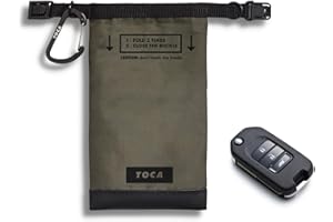 TOCA No Signal Sleeve, Guarda Llaves Coche, Funda Bloqueadora de Señal RFID, Porta Llaves Protector, Faraday Para Llaves de Coche, Moto y Ingreso