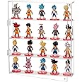 AITEE Acrylic Display Case for Mini Funko Pop Figures, Clear Wall Mounted or Desktop 4 Layer Storage Box Cabinet Organizer for Mini Toys, Collections or Stone
