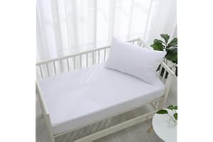 Rohi Hypoallergenic 100% Waterproof Soft Terry Cot Pillow Protector Covers Pack of 1, 40cm x 60cm