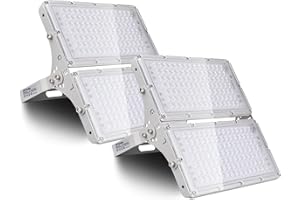 SOLIKU 2×200W Focos LED Exterior 16000lm Proyector LED Floodlight Impermeable IP65 6500K Blanco Frío Luz de Seguridad Reflector LED para Jardín Patio Garaje Cartelera