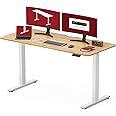 SANODESK 140 * 60 Electric Standing Desk Height Adjustable Standing Desk Sit Stand Desk Adjustable Desk Stand Up Desk for Home Office
