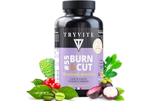 Bruleur de Graisse Puissant Homme Femme | Coupe Faim Efficace Perte de Poids | Brule Graisse | Minceur Rapidement | TRYVITE BURN&CUT | 90 gélules