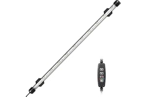 IREENUO LED Luce Acquario, Lampada Sommergibile Acquario con Timer, illuminazione LED subacquea per acquario da 50-70cm