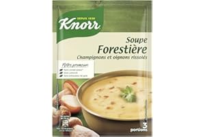 AUCHAN Lot de 3 unités *** KNORR Soupe déshydratée forestière champignons oignons rissolés 3 personnes 85g