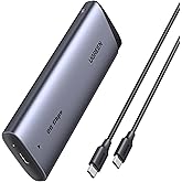 UGREEN 20Gbps M.2 SSD Enclosure USB C 3.2 Gen 2x2, NVMe and SATA M2 Enclosure for SSD in 2280/2242/2230/2260, Compatible with