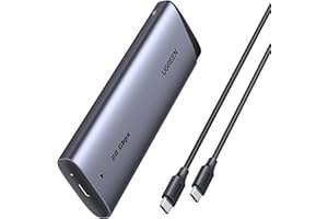 UGREEN 20Gbps M.2 SSD Gehäuse USB C 3.2 Gen 2x2, NVMe und SATA M2 Gehäuse für SSD in 2280/2242/2230/2260, kompatibel mit HP 14pro, iPhone17 Promax, PS5