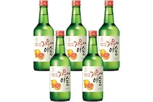 LET'S GO MARKET Jinro Chamisul Soju Grapefruit Flavour 350ml Alc. 13% by Vol (Pack of 5)