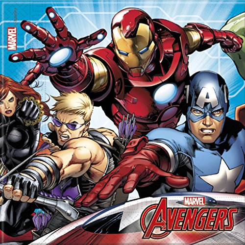 52-teiliges Party-Set MARVEL Mighty Avengers – Teller Becher Servietten für 16 Kinder - 4