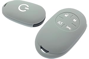 DESCONOCIDO Nordecco - Funda protectora de silicona para llavero compatible con Fiat 500e Electric 2022 y superior (gris)