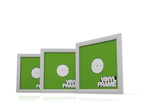Glorious Vinyl Frame Set White - 3x cadres de couverture en vinyle pour les disques de 12'', décoration intérieure élégante avec vos disques préférés, blanc