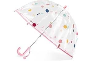 GENERIC Kids Bubble Umbrella - Transparent Dome Canopy for Children's Safety | Windproof & Auto-Open Design | Toddler Umbrella for Girls & Boys