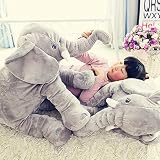 Elefant Kissen, Baby Kinderkopfkissen Kleinkind Schlaf Elefant pillow Plüsch Kinderzierkissen Weich Gefüllt Elefant Niedlich Komfortablen Plüsch Tier für Baby oder Erwachsene by YHANONAL - 4