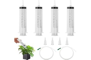 150 ml plast böjd spruta, 4 stycken återanvändbara stora plastsprutor, individuellt lindad plastspruta med lock, spruta utan nål för vetenskapliga laboratorier