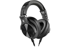 OneOdio Słuchawki nauszne, słuchawki DJ z kablem, profesjonalnie zamknięte słuchawki studyjne HiFi z portem Share do E-Drum Piano, Gitara AMP Recording Monitoring