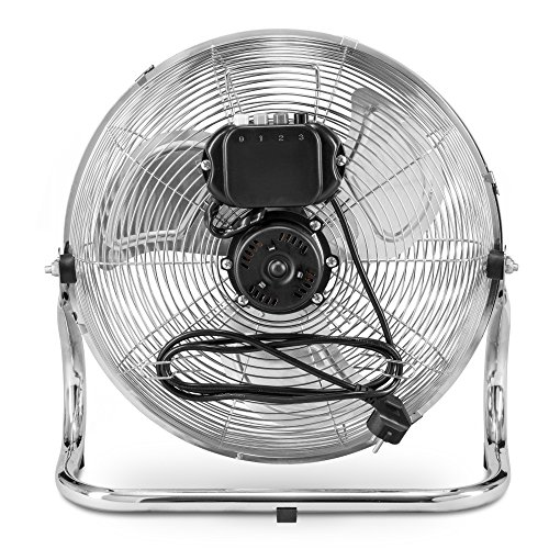 TROTEC Bodenventilator / Windmaschine TVM 14 | 70 Watt Leistung | Durchmesser 35 cm | 3 Geschwindigkeitsstufen | Chrom-Design | inkl. Tragegriff - 4