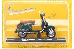 COCHESDEMETAL Compatible con Vespa 150 PX Verde 1:18 Editorial Salvat VES056