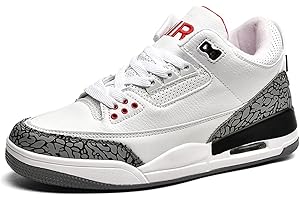 MANZOOR Zapatillas de Baloncesto para Hombre,Air Retro Skate clásicas Suela de Goma,Moda Zapatos Deporte Antideslizantes,Botas de Baloncesto para Entrenamiento al Aire Libre