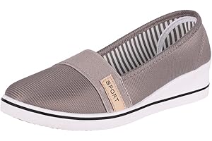 Elara Ballerines Femme à Talon Compensé Chunkyrayan