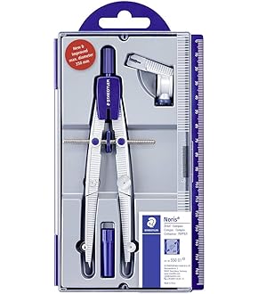 Campus University Geometrie-Set 35cm - Zeichendreieck Mit Halbkreis Für Schule & Studium