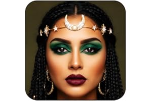 Fashband Fascia per capelli con luna e stella, stile bohémien, accessorio per capelli da sposa, per donne e ragazze