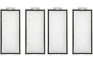 HAFRILY 4-pack filtertillbehör för Roborock Q7 Max-filter/Q7 Max+/Q7/Q7+/Q8 Max/Q8 Max+/ T8/Q5 Pro/Q5 Pro+ dammsugare, Xiaomi